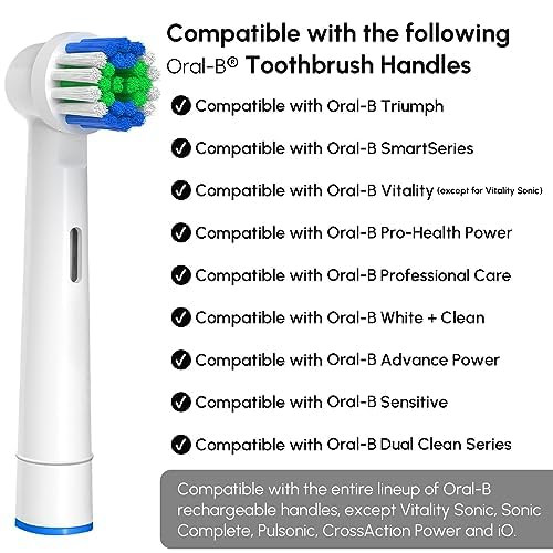 Replacement Toothbrush Heads Compatible with OralB Braun 20 Pcs Professional Electric Toothbrush Brush Heads for Oral B
