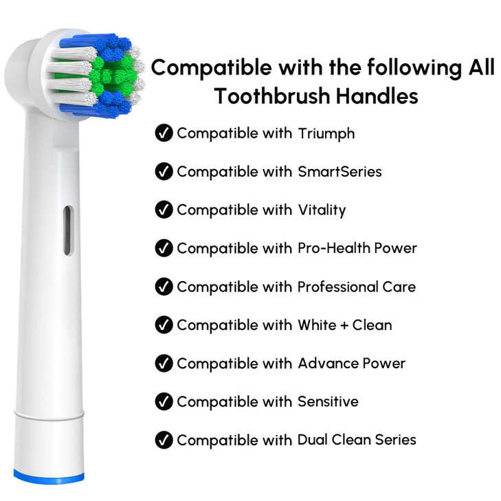Replacement Toothbrush Heads Compatible with Oral B Braun 12 Pcs Professional Electric Toothbrush Brush Heads Compatible