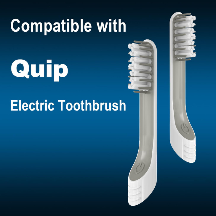 MERUYOO Toothbrush Replacement Heads Compatible with Quip 8 Packs Electric Toothbrush Brush Head Refill for Quip White