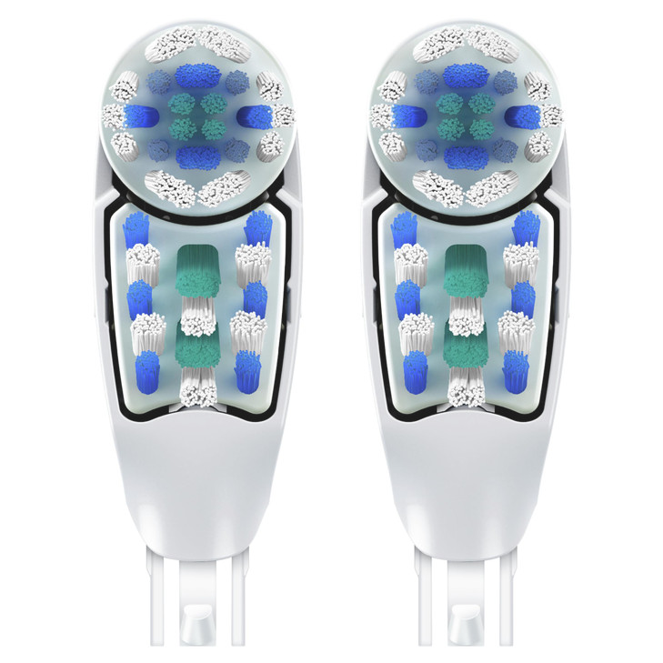 OralB Deep Clean Battery Powered Toothbrush Replacement Brush Heads Refill Soft 2 Count