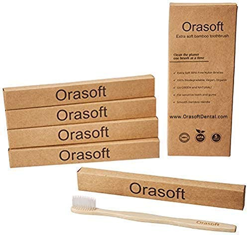 Orasoft Extra Soft Toothbrush for Sensitive Teeth and Gums 5 Pack Soft Bristle Toothbrushes Extra Soft Toothbrush for Ad