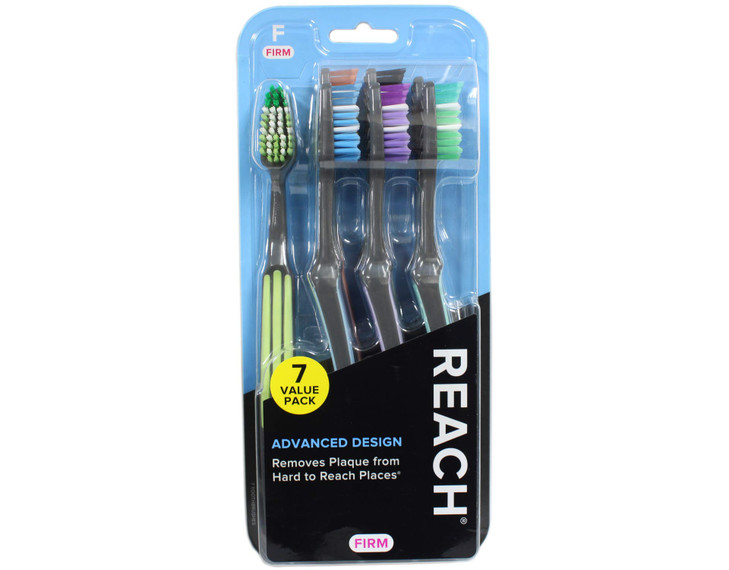 REACH Advanced Design Adult Toothbrush Firm 7 Count