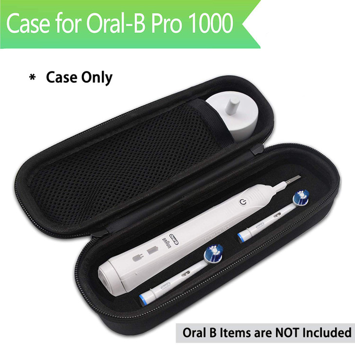 Oral B Toothbrush Hard Travel Case Carrying Bag Fits for OralB Pro 1000 2000 3000 3500 1500 Electric Toothbrush Mesh Poc