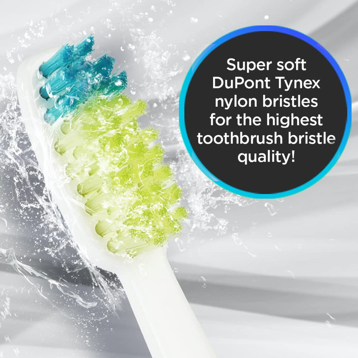 Voom Sonic Go 1 Replacement Heads Replacement Brushes Advanced Bristle Technology Soft DuPont Nylon Bristles Oral Care 4