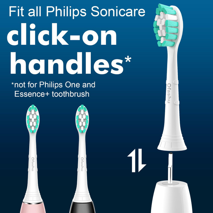 Ofashu Replacement Toothbrush Heads Compatible with Philips Sonicare Protectiveclean C1 C2 4100 5100 6100 9024 6250 Whit