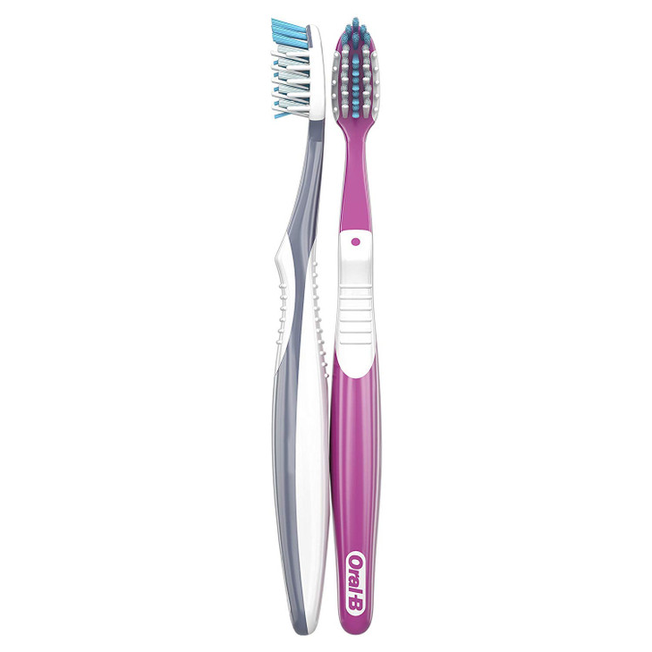 OralB Radiant Whitening Toothbrush Medium 2 count 00300410102852