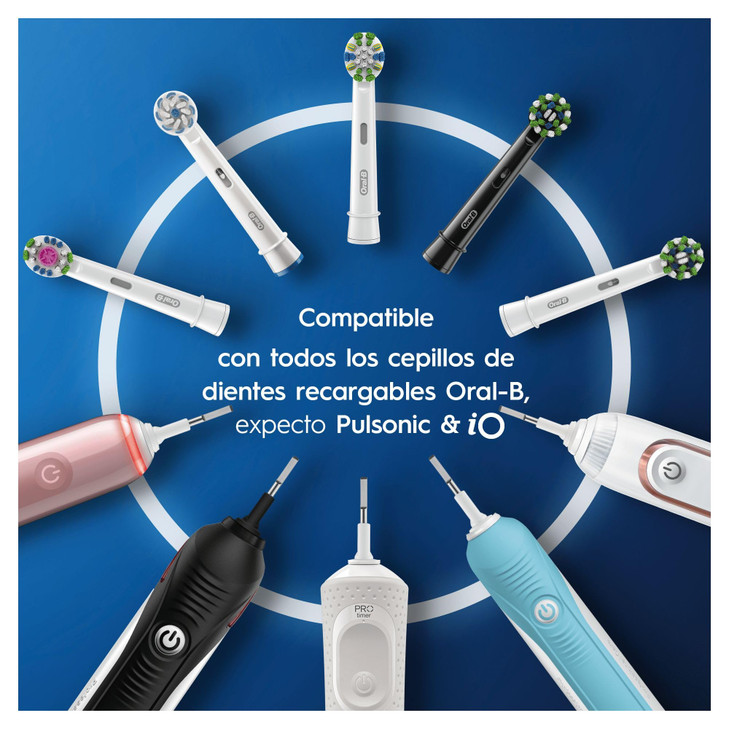 OralB Precision Clean Replacement Brush Heads CleanMaximiser Bristles Pack of 8