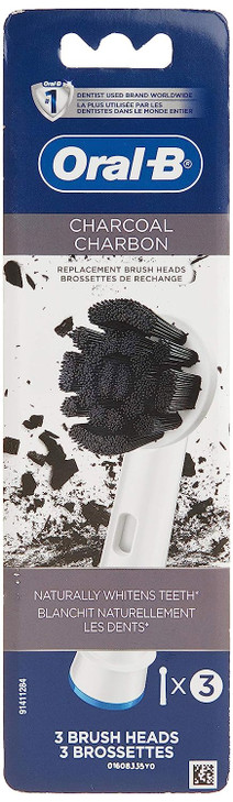 OralB Charcoal Electric Toothbrush Replacement Brush Heads Refill 3 Count