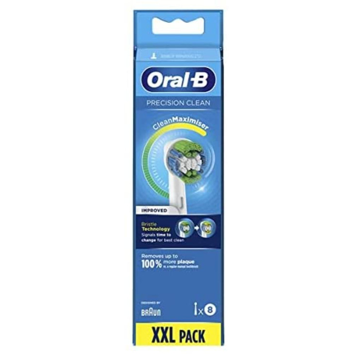 OralB Precision Clean Toothbrush Heads Pack of 8