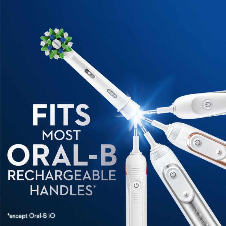 OralB CrossAction Electric Toothbrush Replacement Brush Heads Refill 4ct