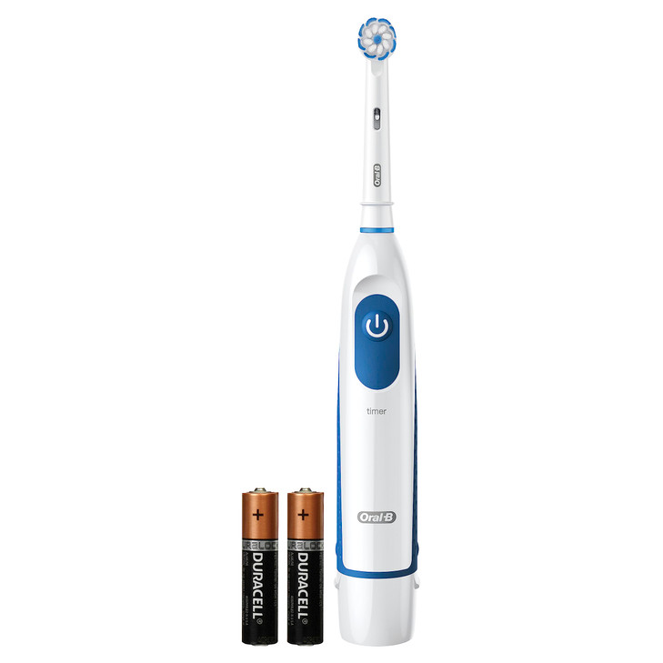 OralB Pro 100 Gumcare Battery Powered Electric Toothbrush White