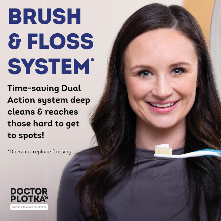 MOUTHWATCHERS Soft Flossing Toothbrushes for Adults Value 8 Pack Ultra Clean Manual Toothbrush Set for Sensitive Teeth G