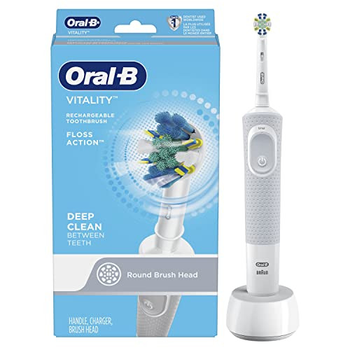 OralB Vitality FlossAction Electric Rechargeable Toothbrush powered by Braun 1 Count