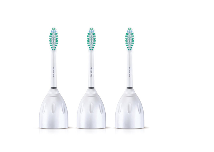 Philips Sonicare Genuine ESeries Replacement Toothbrush Heads 3 Brush Heads White HX702364