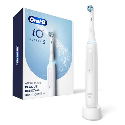 OralB iO Series 3 Electric Toothbrush with 1 Brush Head Rechargeable White