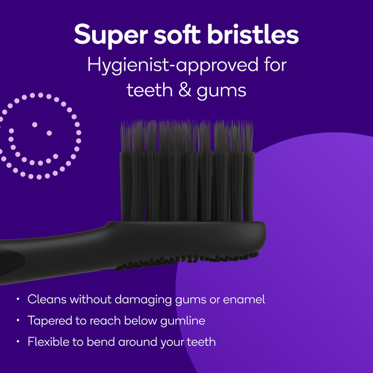BURST Genuine Replacement Heads for Original Sonic Electric Toothbrush Black3 Pack Ultra Soft Bristles for a Deep Clean