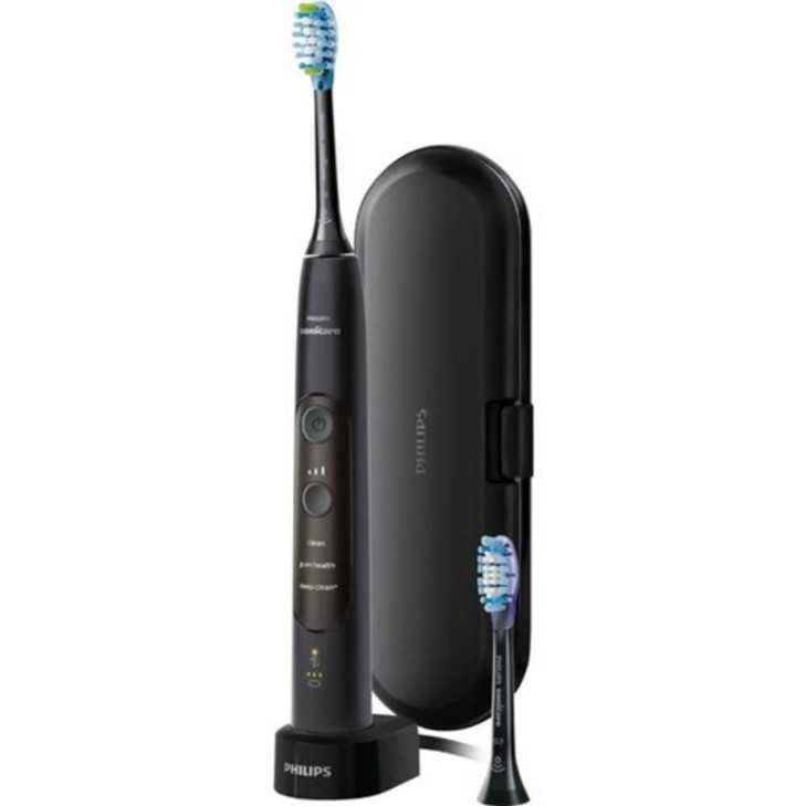 Philips Sonicare HX961017 ExpertClean 7300 Electric Toothbrush with BrushSync Technology and Smartimer BrushPacer Black