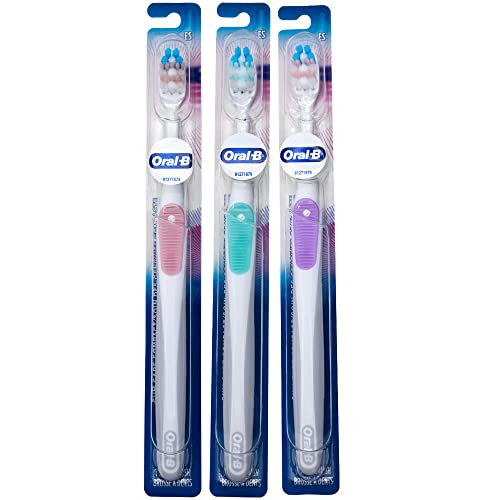 OralB Gum Care Extra Soft Toothbrush for Sensitive Teeth and Gums Compact Small Head Colors Vary Pack of 3