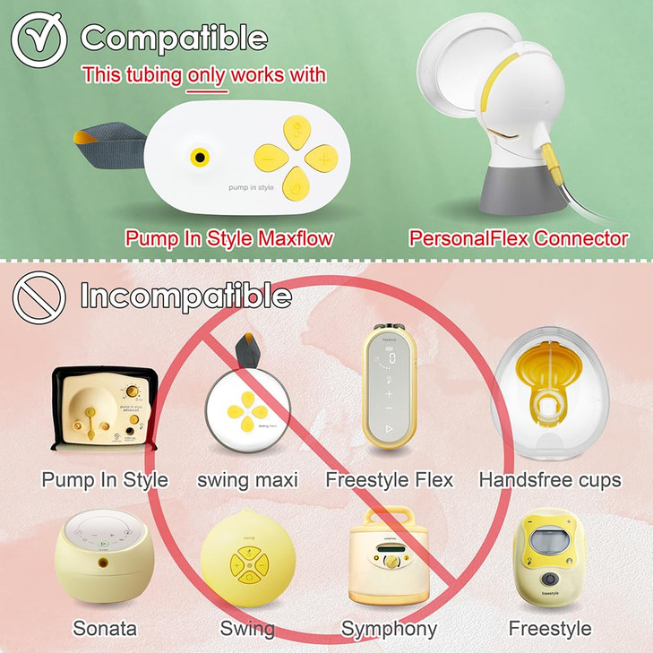 Nenesupply Tubing Compatible with Medela Pump in Style with Maxflow Breastpumps Compatible with Medela Pump Parts Made b