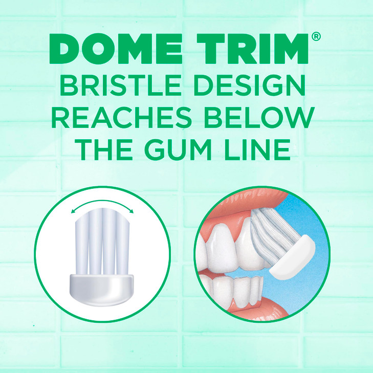 GUM Technique Sensitive Care Toothbrush with QuadGrip Handle Full Head Ultra Soft Dome Trim Bristles for Plaque Removal