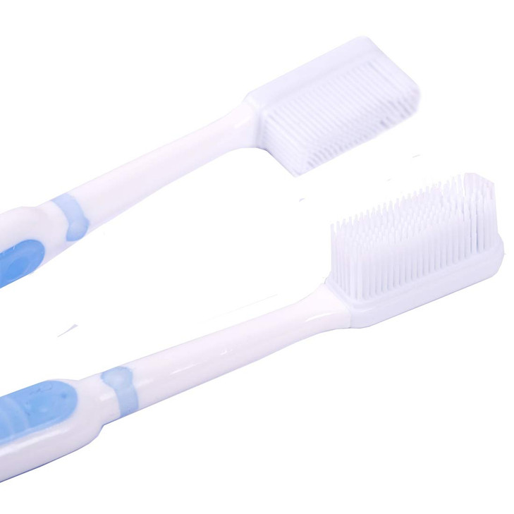Silicone Bristles Toothbrush 2 Pack Effective Manual Toothbrush