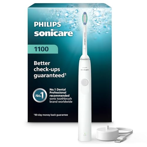 Philips Sonicare 1100 Series Electric Toothbrush Sonic Toothbrush with Advanced Sonic Technology EasyStart Smartimer Qua