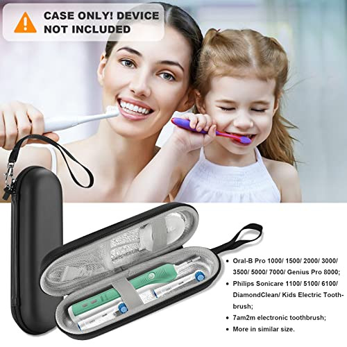 ProCase Electric Toothbrush Hard Travel Case Compatible with OralB Pro 1000 8000 Sonicare 1100 5100 6100 Carrying Bag Ca