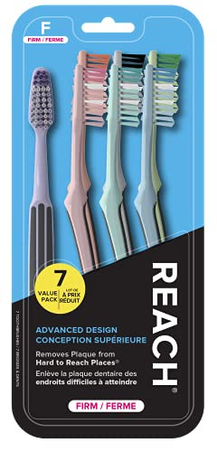 Reach Advanced Design Toothbrush Firm Bristles 7 Count Value Pack