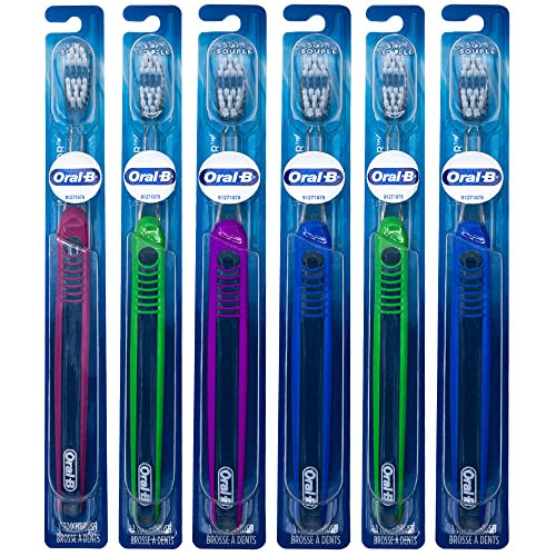 OralB Indicator Toothbrush Flat Trim Compact Head 30 Soft Pack of 6