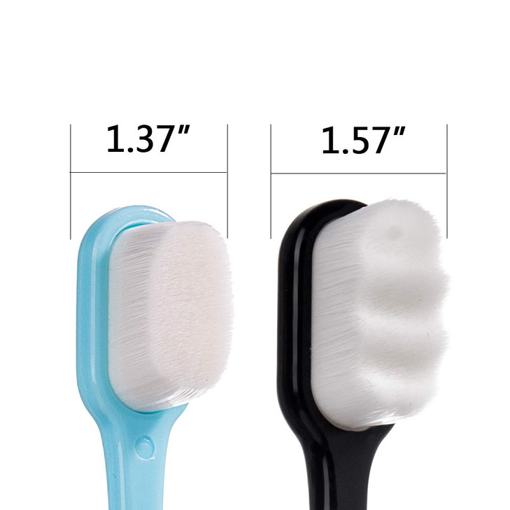 DI QIU REN Extra Soft Toothbrush for Sensitive Gums Manual Toothbrush with 8 Tubes of 10000 Soft Floss Bristle for Gum C