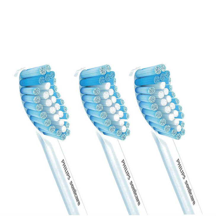 Philips Sonicare Genuine Sensitive Replacement Toothbrush Heads for Sensitive Teeth 3 Brush Heads White HX605364