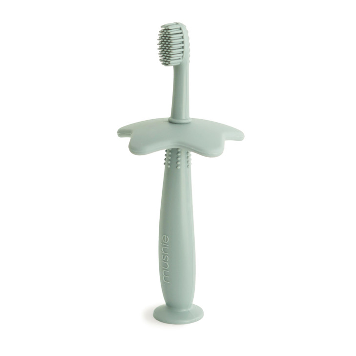 mushie Star Toddler Training Toothbrush Cambridge Blue