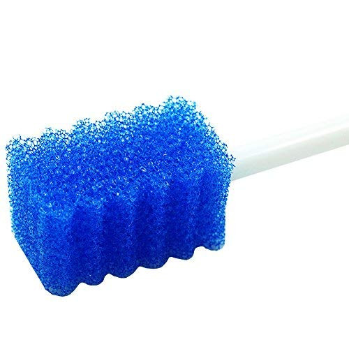 MUNKCARE Oral Care Swabs Disposable Blue 100 Counts
