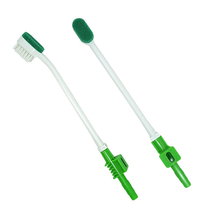 MUNKCARE Disposable Suction Swab Toothbrush Head of Green pack of 20