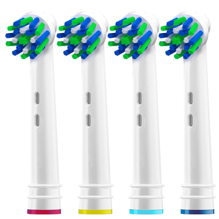 Replacement Brush Heads for Oral B Pack of 4 Cross Generic Electric Toothbrush Heads for Oralb Braun Crossact Toothbrush