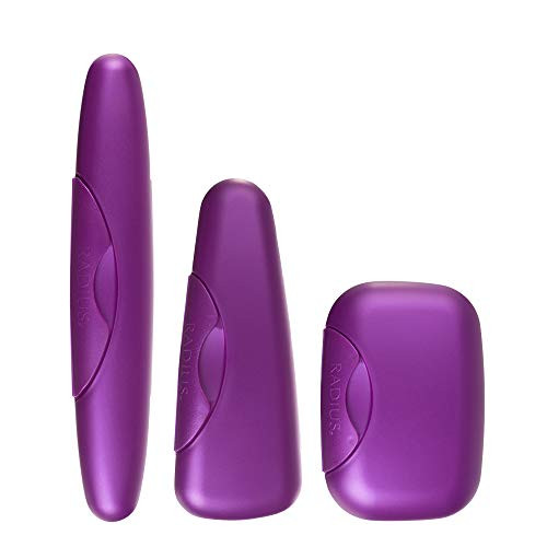 RADIUS Toothbrush Portable Travel Case Kit Standard Toothbrush Soap Razor Case Storage Box for Travel BPA Free 3 Count A