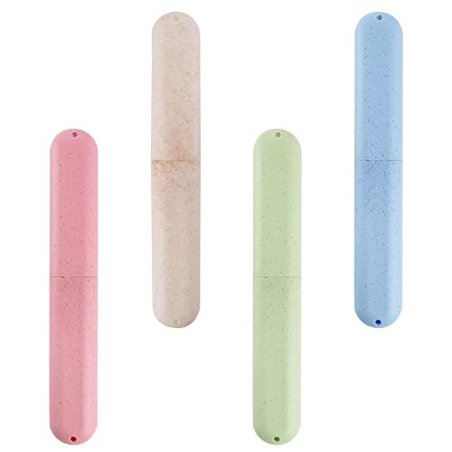 Hedume 28 Pack Travel Toothbrush Case Portable Dustproof Breathable Toothbrush Holder for Travel Business Home Camping S