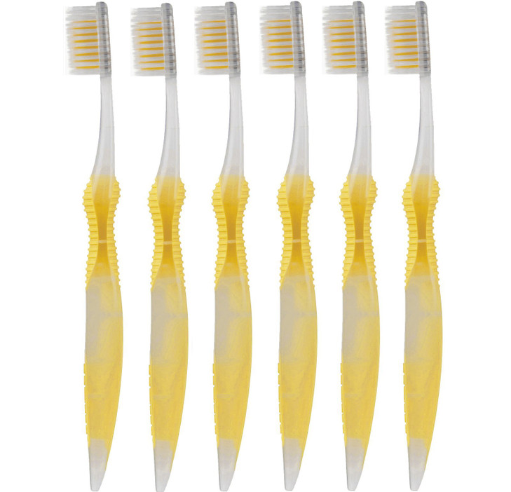 Sofresh Flossing Toothbrush Adult Size Your Choice of Color 6 Yellow