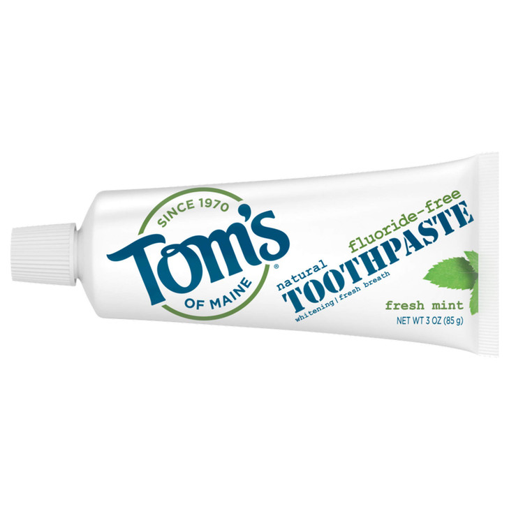 Toms of Maine Travel Size FluorideFree Fresh Mint Toothpaste 3 oz Packaging May Vary