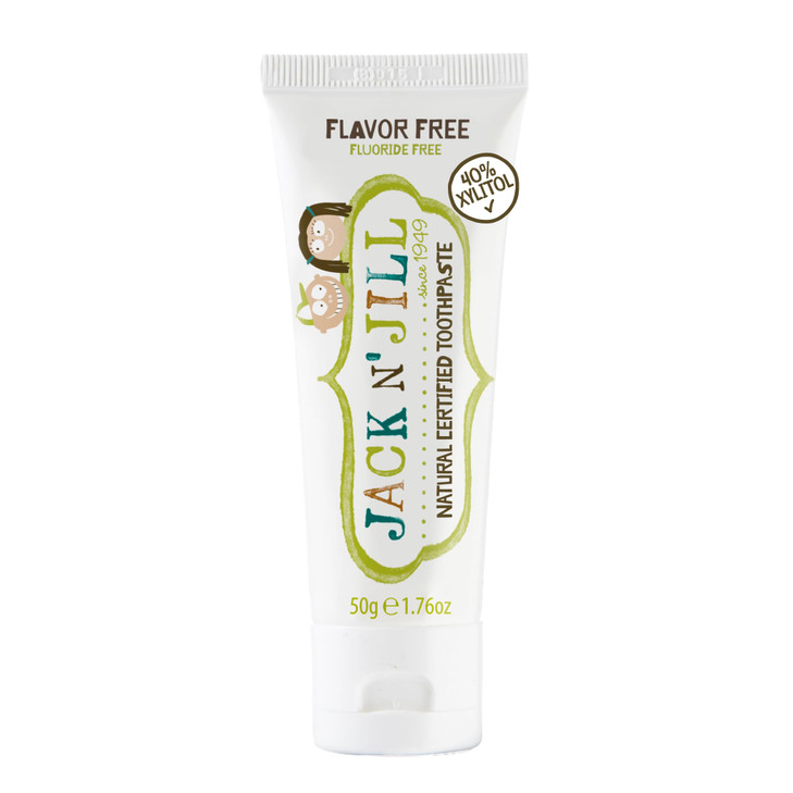 Jack N Jill Natural Toothpaste for Baby and Infants Fluoride Free Training Toothpaste 40 Xylitol BPAFree Flavor Free 176