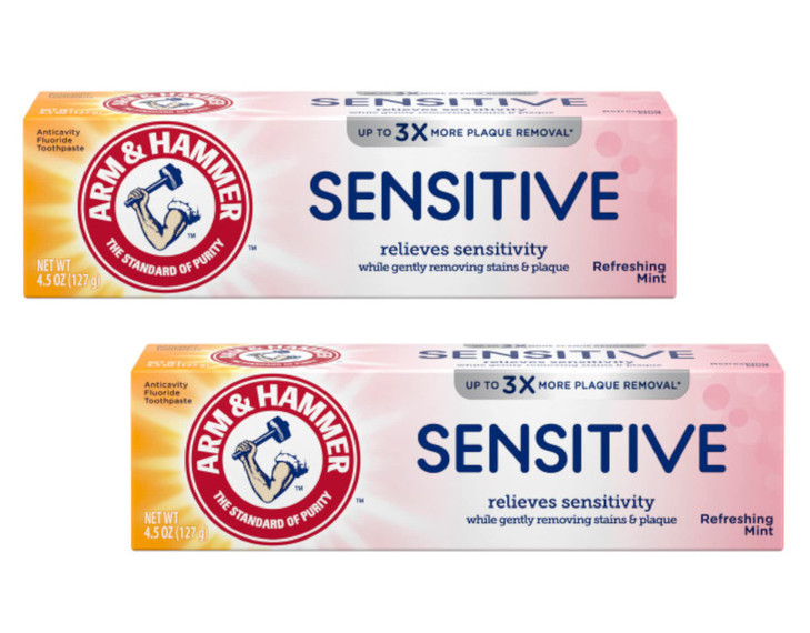 ARM HAMMER Sensitive Teeth Gums Toothpaste 45 oz Pack of 2