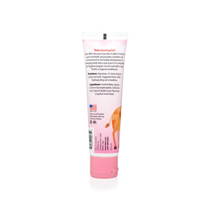 Spry Natural Xylitol Toothpaste for Baby Toddler and Kids Age 3 Months and Up Fluoride Free Tooth Gel Tasty Support Deve