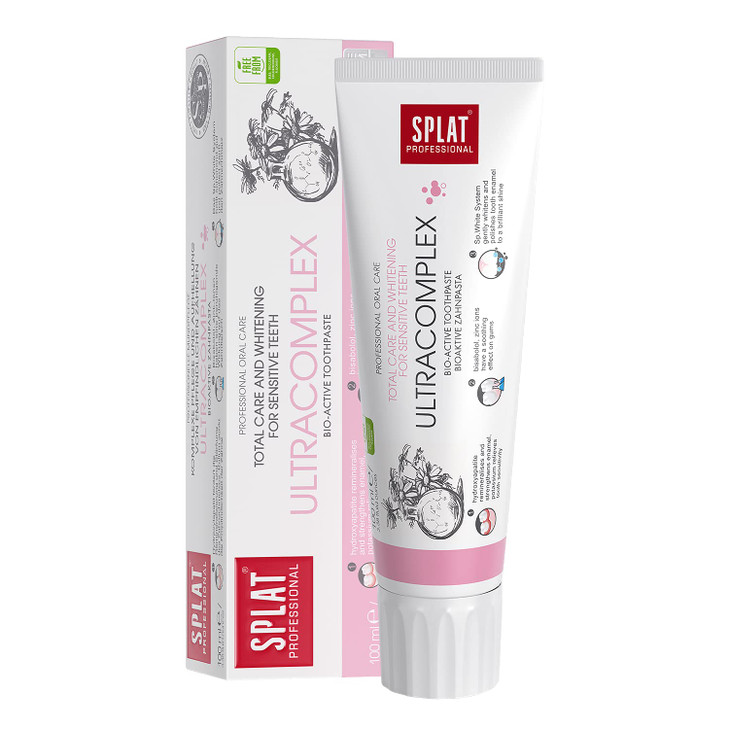 Splat Professional Series Ultracomplex Toothpaste Comprehensive Care and Whitening for Sensitive Teeth