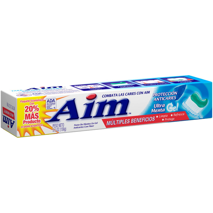 Aim Aim Cavity Protection Toothpaste Mint Gel 55 Ounce Pack of 3