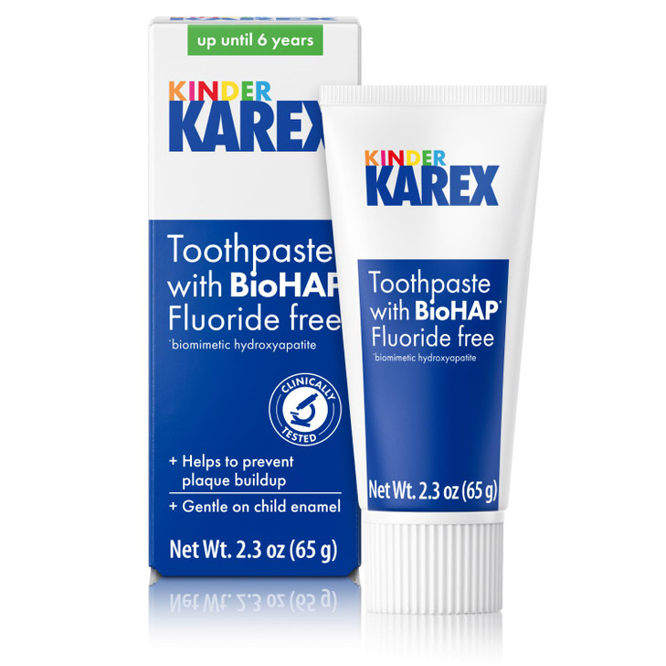 Kinder Karex Hydroxyapatite Kids Toddler Toothpaste I Fluoride Free I Clinically Tested I 23 oz