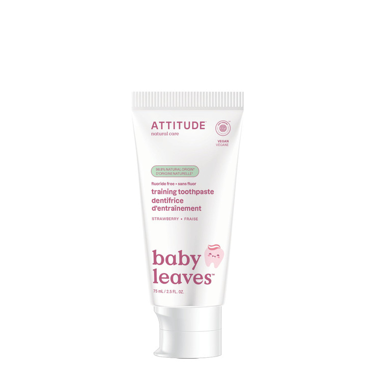 Attitude Baby and Child FluorideFree Training Toothpaste Naturally Derived Ingredients Vegan EWG Verified Strawberry 26