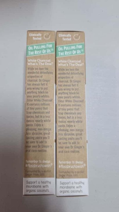 Dr Gingers Coconut Oil Charcoal Toothpaste