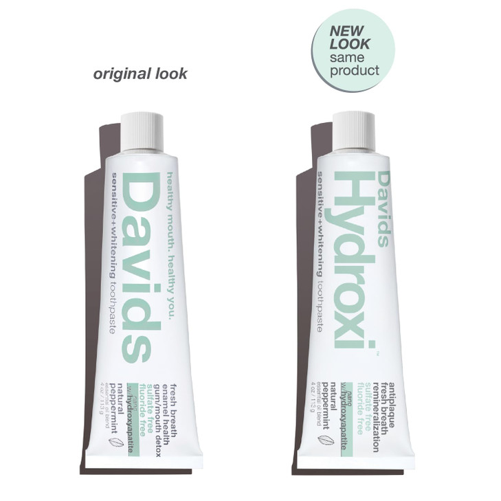 Davids Hydroxi Fluoride Free Nano Hydroxyapatite Toothpaste for Remineralizing Enamel Sensitive Relief Whitening Antipla
