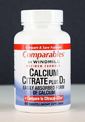 Windmill Calcium Citrate Plus Vitamin D Tablets - 60 Ea online at globaldelivered
