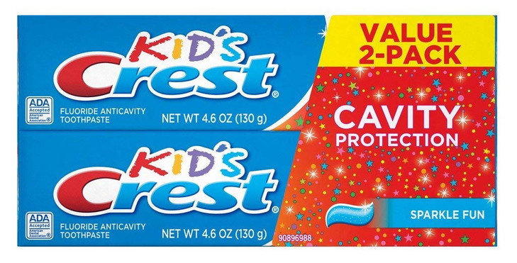 Crest Toothpaste 46 Ounce Kids 2Pack Cavity Protection 136ml 2 Pack